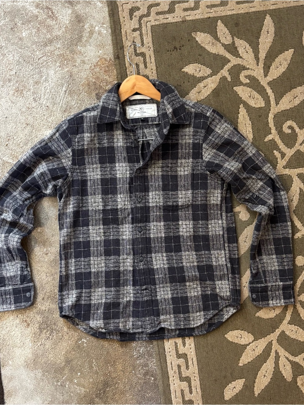 Men's Plaid Button-Down Shirt Made in L.A.
